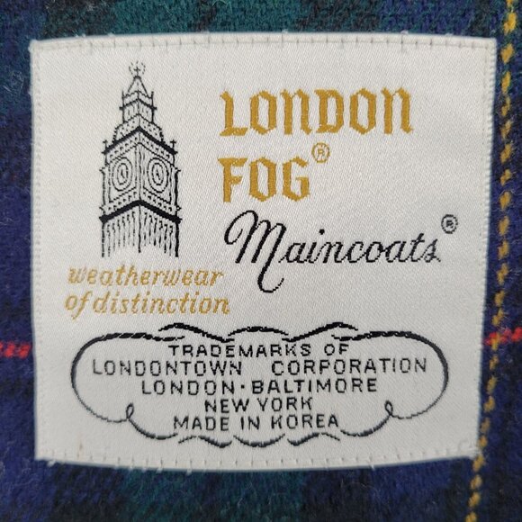 VTG London Fog Maincoats Tan Removable Liner Double Breast Trench Coat Size 14P - Picture 3 of 16